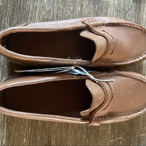 BNWT Zara kids genuine leather shoes size 13